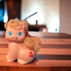 Vintage 89 My Little Pretty Baby Pinkums Cherries Mattel Kitty Pets Perfumed